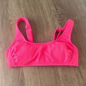 Pink target swimsuit top